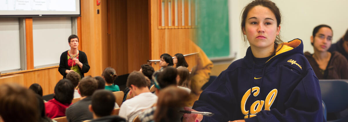 UC Berkeley students attending a lecture